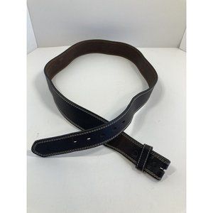 Vintage Brown Leather Unisex 42 in Belt Made in Dominican Republic Georgia Boot